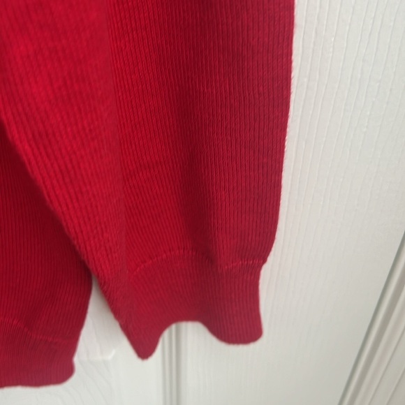 Belle Kim Gravel Red Knit Sweater Womens Medium Long Sleeve Casual - Picture 5 of 11